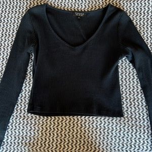 Topshop long sleeve crop EUC